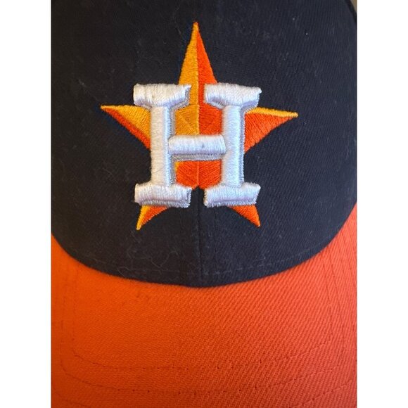 Houston Astros 9Forty Adjustable Cap By New Era - Black & Orange Adjustable - Picture 4 of 7